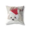 Счастливого Рождества Милый принт собаки Узор Полиэстеровая наволочка Домашняя гостиная Диван Декорация Квадратная подушка