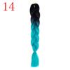 Ombre Braiding Hair Extensions 24inch 115g Synthetic Jumbo Braids Hair Fiber Pink Purple Blue Green