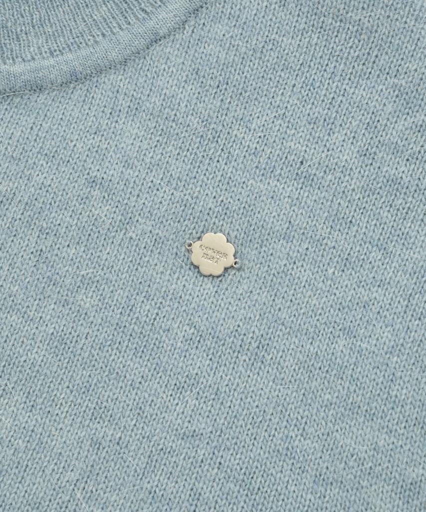COVERNAT WOMAN Collar Angora Half Knit Sky Blue