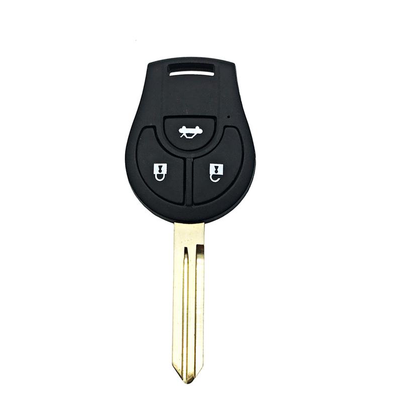 DUDELY Remote Car Key Shell Casr Fob for Nissan Juke March Qashqai Sunny Sylphy Tiida X-Trail 2 Buttons Car Styling