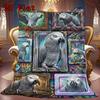 Parrot Frames Puzzle 2D Flat Pattern Flannel Blanket, High quality All Seasons, Home Decor, Warmth and Comfort, Perfect for Christmas Gifts.
