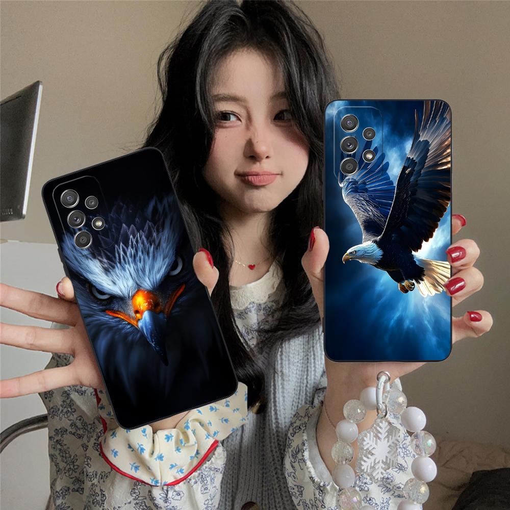 Чехол для мобильного телефона с изображением Белоголовых Орлов для Samsung Galaxy A73 72 71 70 56 55 54 53 52 36 35 34 23 16 15 5G Цветной Защитный Роскошный