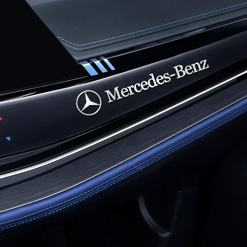 4/10pcs Mini Metal emblem Car Stickers For Mercedes Benz AMG W212 W204 W211W168 W213 W205 W210 W124 NOQRS1