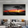 Современный Восход Закат Пейзаж Холст Картины Солнечное Дерево Настенные Картины Тайный Цвет Стены Искусства для Гостиной Настенный Декор Куадрос Без Рамки