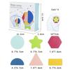 Wooden Geometric Shapes Stacked Color Recognition Games Fun Shape Stacking Puzzles Logical Thinking Training Educational Toys