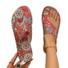 Модные женские тапочки Богемные сандалии с цветочным узором Повседневная легкая обувь Модные тапочки на плоской подошве большого размера Домашние шлепанцы Женские