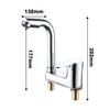Bathroom Basin Faucet Hot And Cold Water Faucet Single Handle Deck Mounted Alloy Bathroom Washbasin Rotating Sink Water Tap