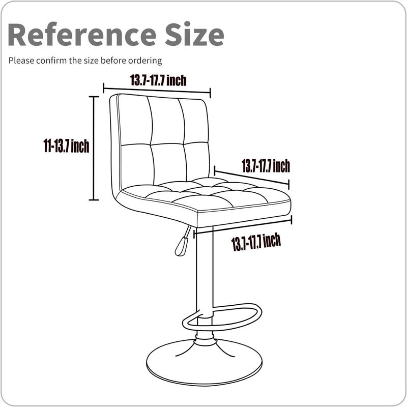Stretch Bar Stool Covers for Counter Height Chairs Kitchen Dining Room Cafe Furniture Protection Slipcovers