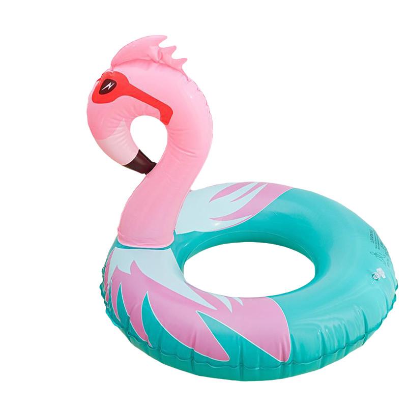 Inflatable Animal Pattern Flamingo Adult Seat Ring Pvc Thickness 0.24mm Swimming Ring For Children