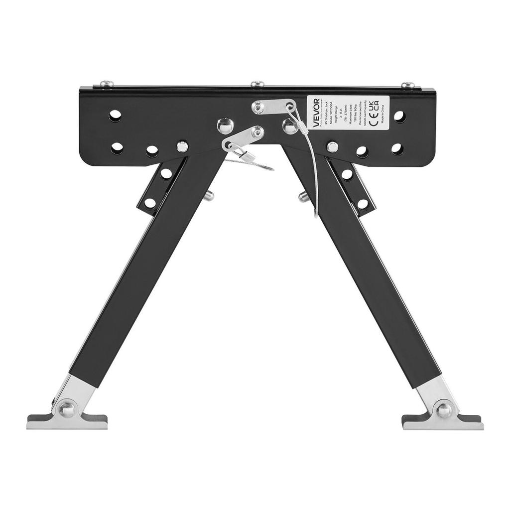 RV Step Stabilizer, Height Adjustable Step Stabilizer Kit, Camper Stair Stabilizers with Powder Coated Steel for 5th Wheels, Travel Trailers and