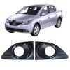 For Renault Logan II 2 Symbol 3 2014-2018 Front Bumper Fog Light Frame Set Left Right ABS Plastic Trim, Bumper Parts 261528359R