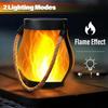 Всепогодный Огненный Свет Садовый Светильник на Солнечной Батарее Солнечный Фонарь с Танцующим Пламенем Для Уличного Декора Водонепроницаемый Мерцающий Садовый Светильник
