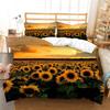 2/3pcs Fashion Duvet Cover Set, Sunflower Landscape Print Bedding Set, Soft Comfortable Duvet Cover, For Bedroom, Guest Room