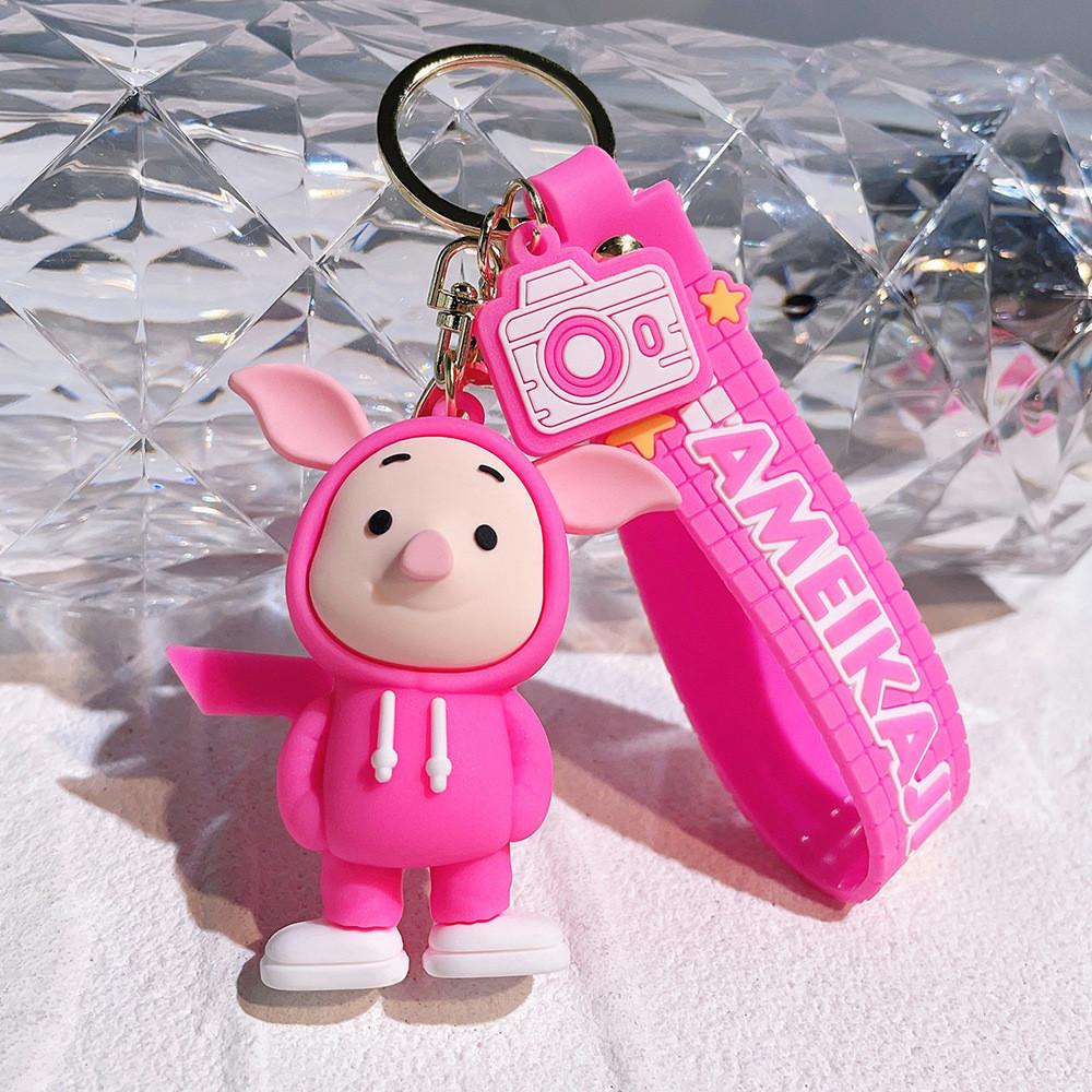 Adorable Mickey And Minnie Sweatshirt Keychain Cute Pvc Key Ring Birthday Gift