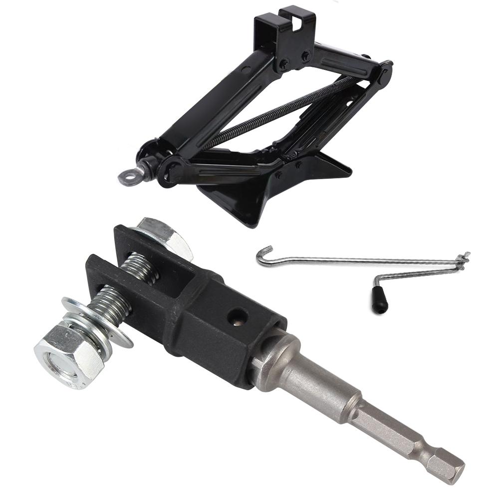 Автомобильные домкраты Подъемное оборудование Использовать с приводом 1/2 дюйма или ударным шатуном Автоаксессуары Гаечные ключи Инструменты Адаптер ножничного домкрата