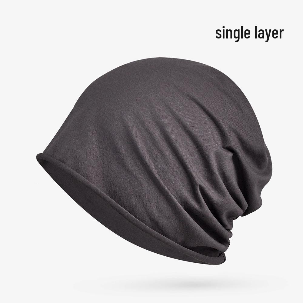 Unisex Lightweight Cotton Headscarf: Spring/Summer Breathable Cap & Sleep Hat