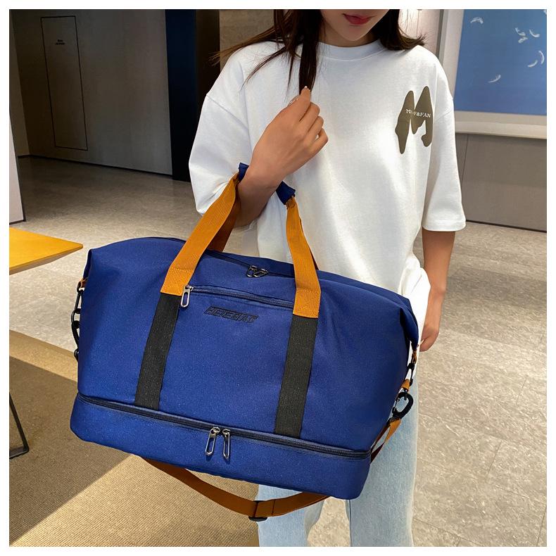 Дорожная сумка большой вместимости с отделением для сухого/мокрого белья и отделением для обуви - Oxford Canvas, портативная сумка для фитнеса