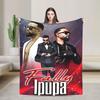 Fally Ipupa Congolese Singer Warm Soft Blankets  Students Plush Throw Blanket Novelty Outdoor Flannel Bedspread Sofa Bed Cover