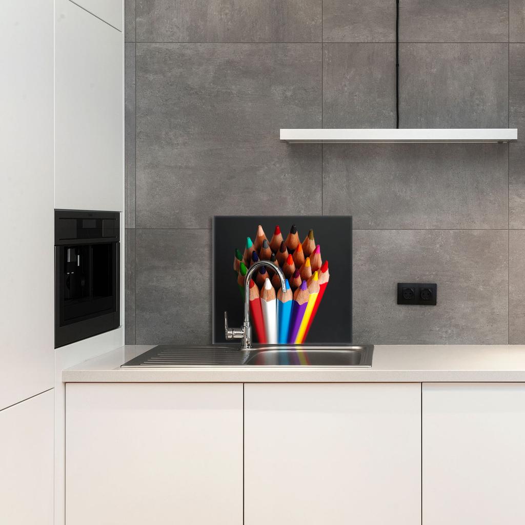 PANEL SZKLANY DO KUCHNI 65x60 Kolorowa