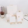 Desktop Mini Easel with Canvas Wooden Display Stand Portable Painting Easel Kit Small Canvas Holder for Kids Adults