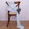 10 шт. Шафраново-зеленые шифоновые ленты для стульев, 30x270 см, Прозрачные, Винтажные, Для дня рождения, Праздника, Свадьбы, Декор прохода