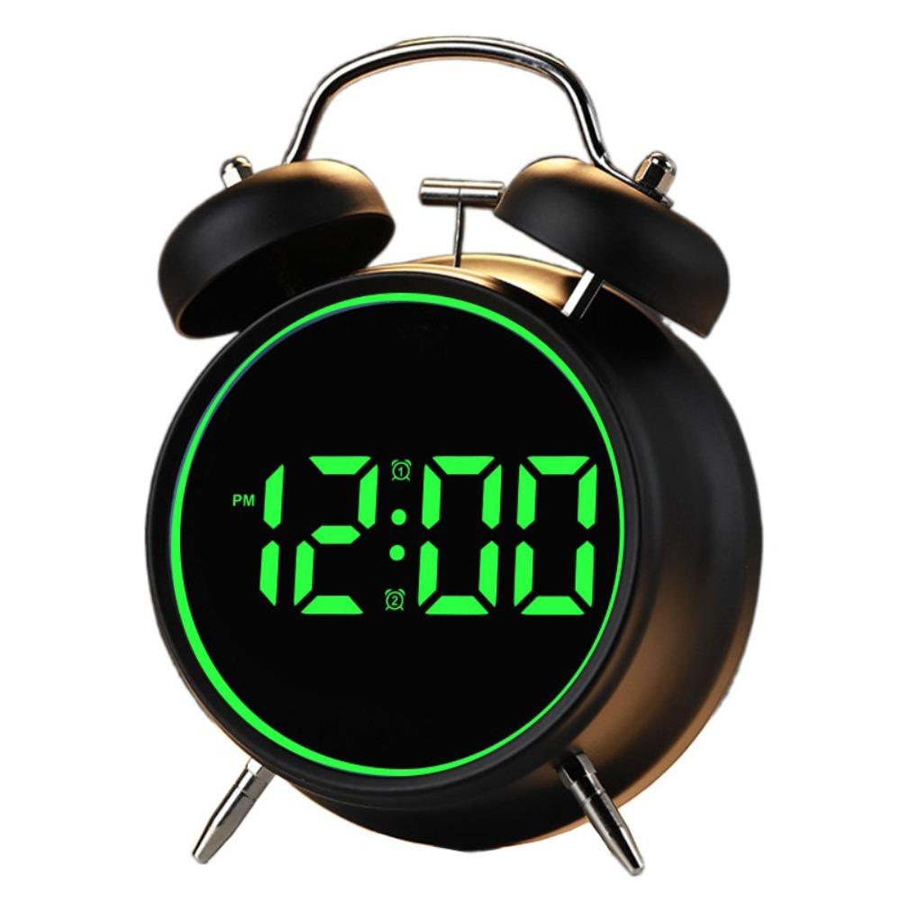 Extra Large Sound LED Electronic Clock Multifunctional Simple Number Display Smart Alarm Clock Non-Ticking Night Light
