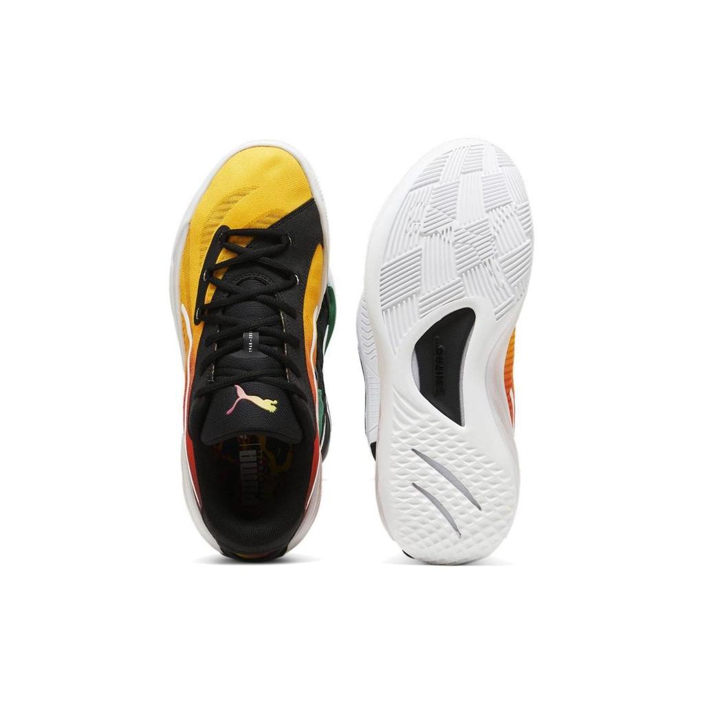 Puma All-Pro Nitro Showtime Unisex Sneakers Yellow Yellow-Sizzle Purple-Glimmer 309890-01