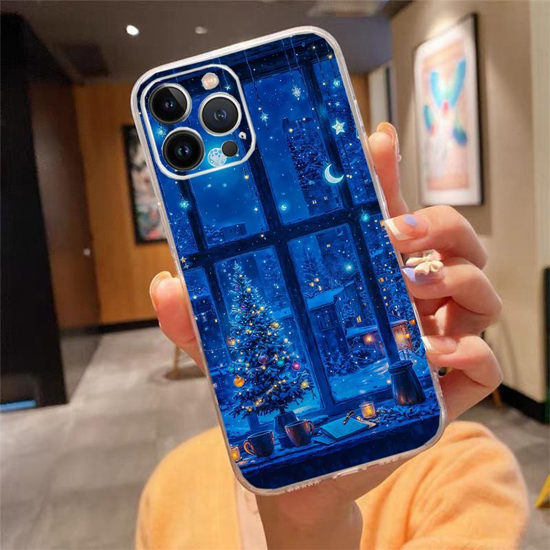 Phone Case For iphone 17 Pro Max 16 15 14 13 Pro Max 17 Air 15 16 Pro 15Plus Christmas Tree Light