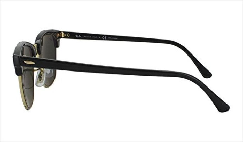 Поляризованные Clubmaster RB3016 для мужчин, подходят для вождения и защиты от УФ-лучей Ray-Ban, 901/58 51, женщин, защита.