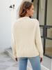 ZIMOXUAN Women's Solid Color Half Turtleneck Sweater New Loose Knit Sweater Top