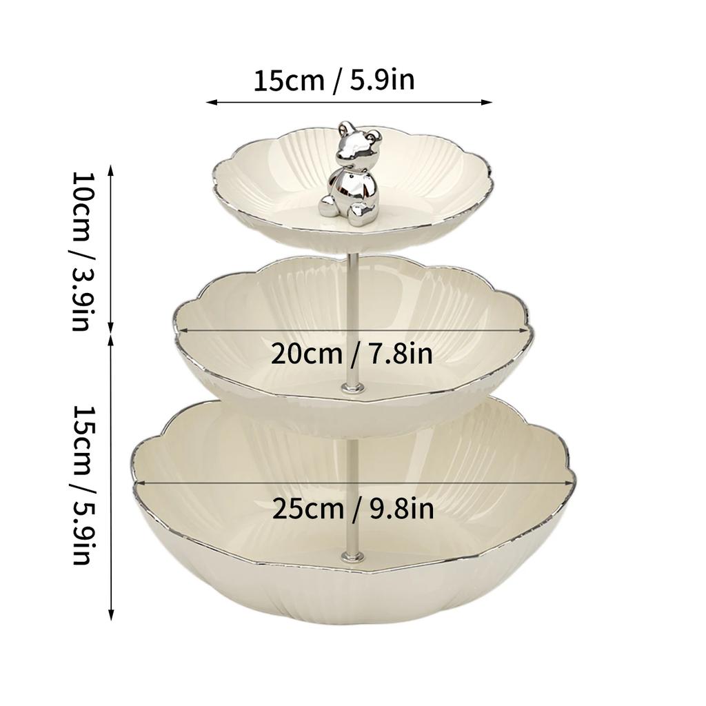 Подставка для десертного торта на День святого Валентина, украшение стола на Рамадан, держатель для фруктового подноса, многослойная подставка для закусок, конфет