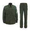 Two Piece Set For Men Classic Long Sleeve Shirt LS Army Green Workwear Pants Set