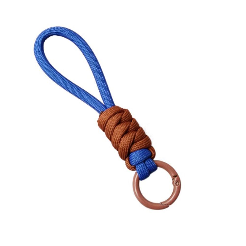 Брелок для ключей с защитой от потери, креативный плетеный шнурок, подвесной аксессуар