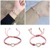 Practical Fashion Love Hear Woven Bracelet for Women Hollow Heart Designs Elegant Styles Best Friend Gifts Jewelry