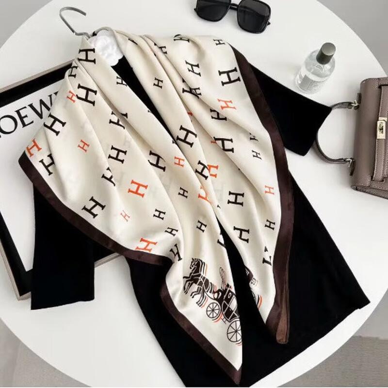 90x90cm Decorative Silk Scarf with Gift Box