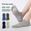Five-finger Socks, Men's Short Breathable Socks, Spring and Summer Five-toe Socks, Cotton Socks with Separate Toes, Colored Cotton Socks