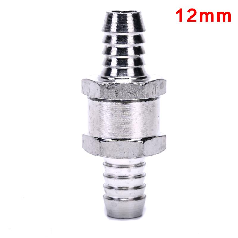 1Pcs 6mm 8mm 10mm 12mm 4 Size Valves Aluminium Alloy Fuel Non Return Check Valve One Way Fit Carburettor Fuel System Fittings7