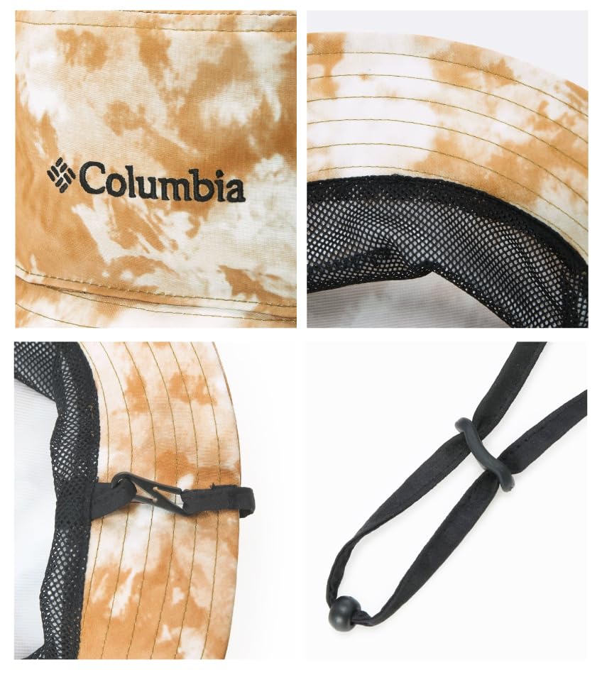 Columbia Зеленая шляпа-ведро с принтом луга, PU5678 (JP, Алфавит, L, 011: черный)