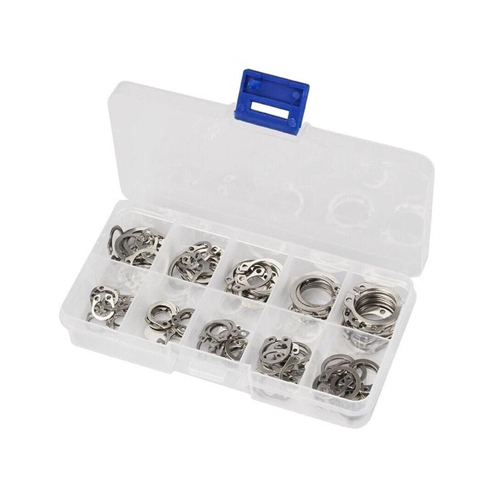 Новинка, 100 шт., комплект внешних стопорных колец из нержавеющей стали 304, 8-18 мм