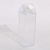 500/1000Ml Milk Carton Water Bottle Square Milk Coffee Juice Tea Cup Transparent Milk Storage For Outdoor Sports Camping Gym
