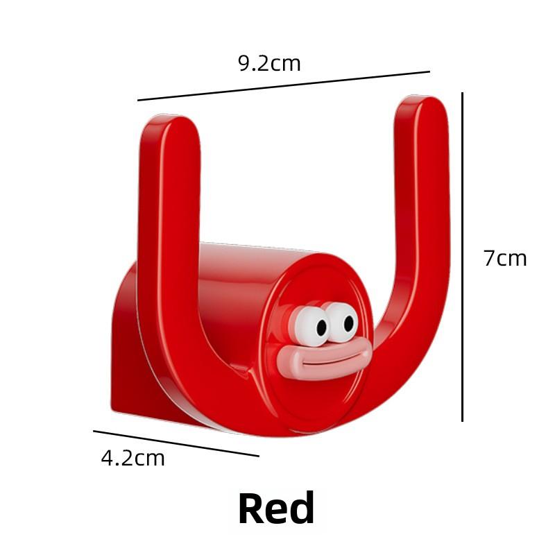 3 шт. мультяшный рот сосиски ванная комната без отверстий настенная стойка для хранения тапочек