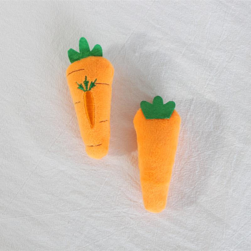 Очаровательная белая брошь-морковка с кроликом - милый плюшевый аксессуар для сумок, шляп и одежды