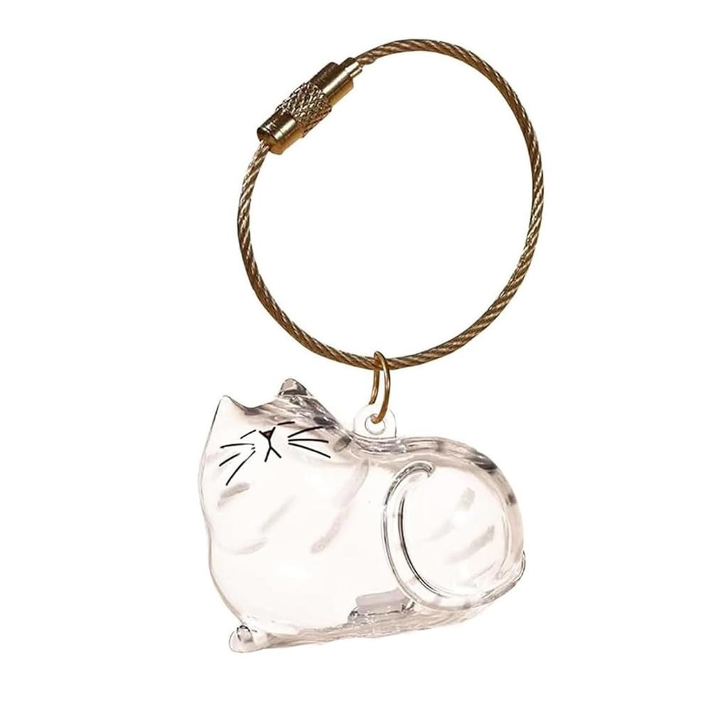 Прозрачная коробка для хранения кошачьей шерсти, подвесное украшение, капсула для хранения кошачьей шерсти в виде крученого яйца