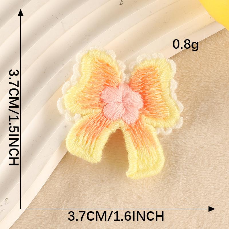 Вышивка Этикетка Бант Сделай сам Аксессуары для ручного аккаунта Аксессуары Нашивка Тканевая наклейка Брошь Ювелирные изделия Аксессуары для волос Аксессуары Наклейка с вышивкой