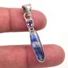 Подарочный кулон из чистого серебра 925 пробы с натуральным кианитом и розовым аметистом 1,50 дюйма i0A47