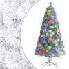 VidaXL Pre-lit Artificial Christmas Tree, Christmas Tree with LEDs, Holiday Decoration, Indoor Party Ornament 328449