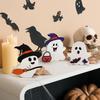 Halloween Ghost Ornaments Wooden Ghost Decorations Spooky Wooden Ghost Halloween Decorations for Table Office Desk