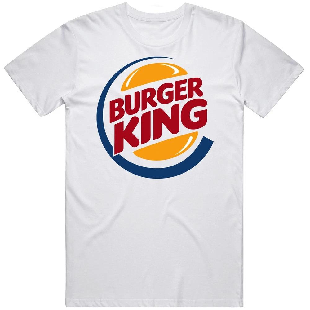 Классическая унисекс футболка с винтажным логотипом фастфуда Burger King