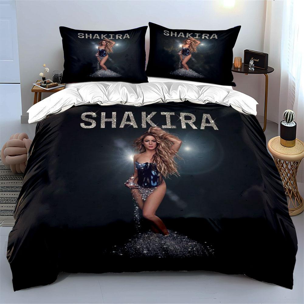 Shakira Glitter Bedding Set Bedding Duvet Cover Set Duvet Cover Pillowcases (1*Duvet Cover 2*Pillowcases, without duvet insert)