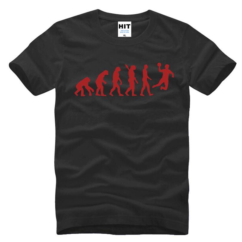 Evolution Handball T Shirt Men Summer Short Sleeve Fashion Cotton Cool Evolution TShirt top tees
